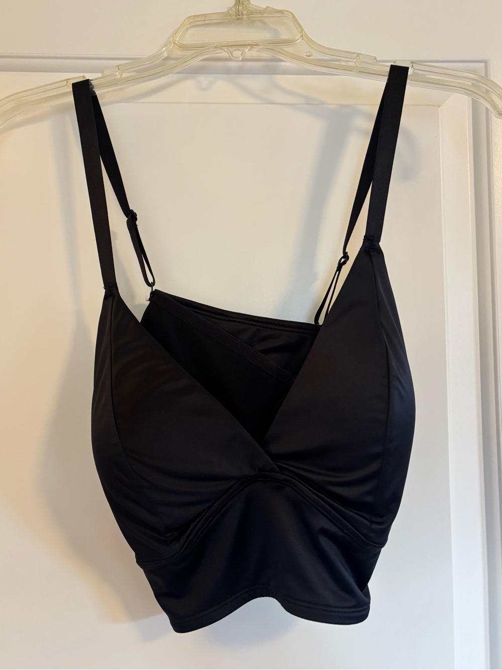 torrid Black V-Neck Bra with Adjustable Straps